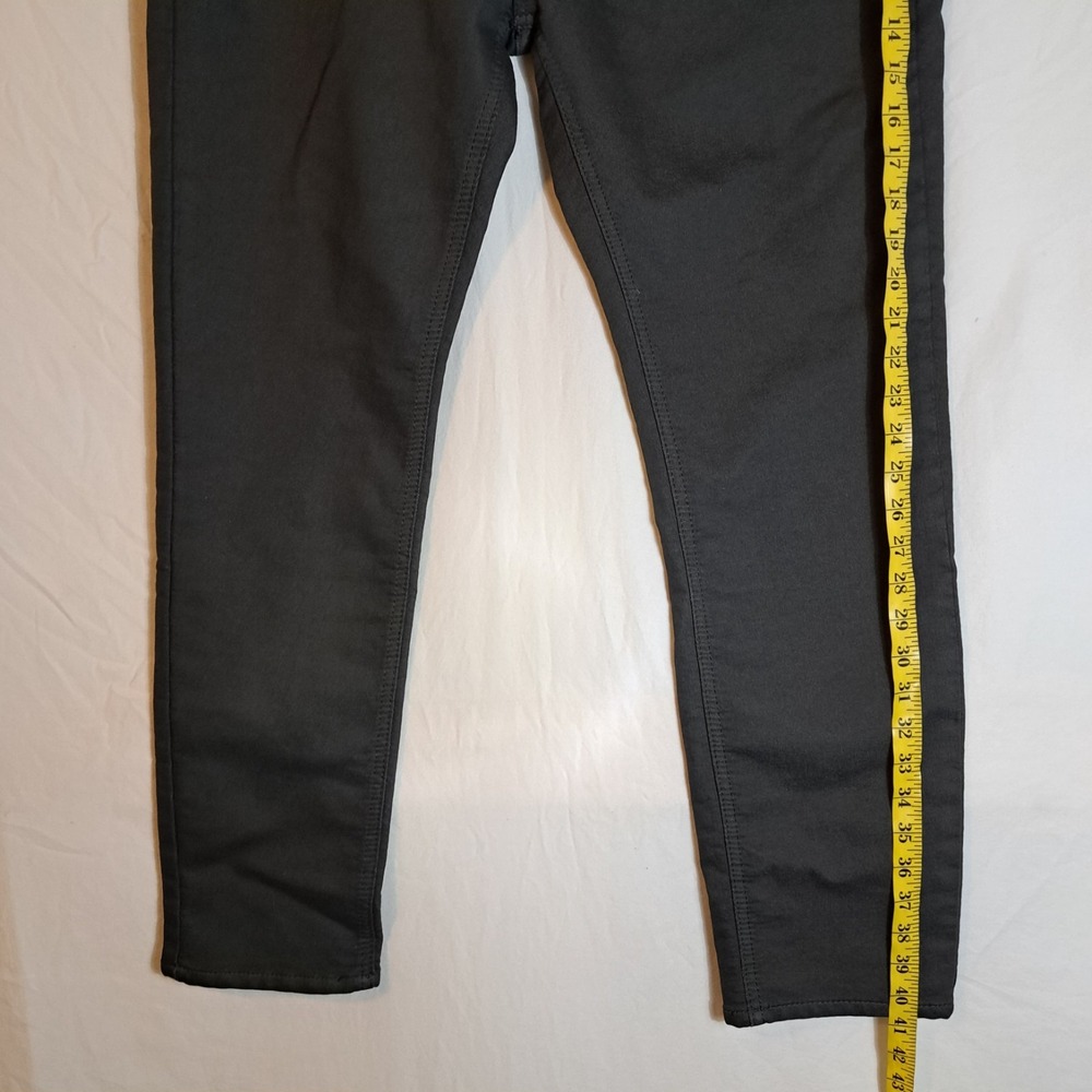 VGB Vintage Genes Black Slim Fit Gray French Terry Denim Jeans Mens 34X30 - Picture 9 of 10